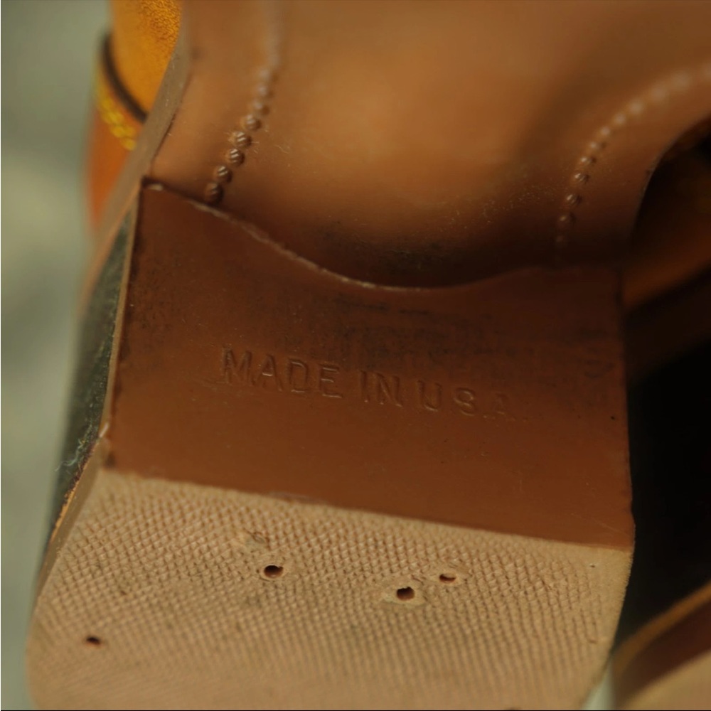 Frye-Style Tan Vintage Leather Calf Boots size 7 - Picture 8 of 16